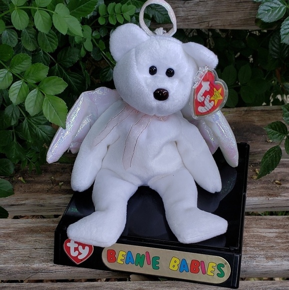 Beanie Baby Bear, "Halo". Retired. Mint W/Tag. (19 - Picture 1 of 3